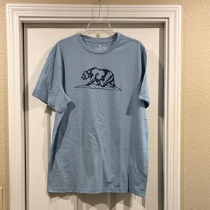 The Easy Life Light Blue Men's Graphic Tee with Bear size L NEW